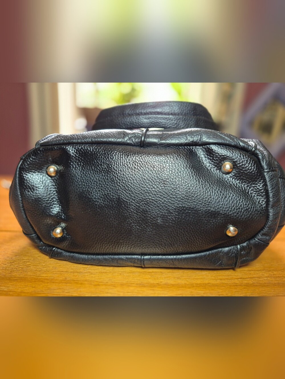 Tignanello‎ Black Pebbled Leather HoBo Shoulder Bag - Picture 6 of 11